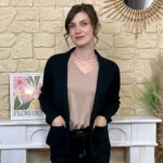 Veste blazer femme en maille « Tendance » - noir - taille-unique