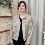 Veste courte femme esprit surchemise « Tendance » - beige - taille-unique