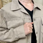 Veste courte femme esprit surchemise « Tendance » - beige - taille-unique