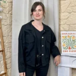 Veste courte femme esprit surchemise « Tendance » - noir - taille-unique