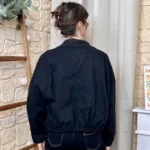 Veste courte femme esprit surchemise « Tendance » - noir - taille-unique