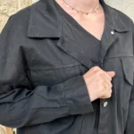 Veste courte femme esprit surchemise « Tendance » - noir - taille-unique