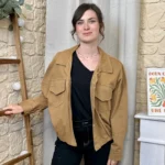 Veste courte femme esprit surchemise « Tendance » - camel - taille-unique