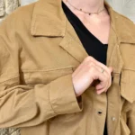 Veste courte femme esprit surchemise « Tendance » - camel - taille-unique