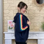Gilet zippé à capuche femme MAËLLE - marine - taille-unique