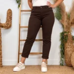 Jean 7/8ème marron - VOGGO - marron - 50