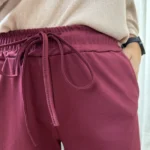 Jogging femme 2 bandes côtés - Taille unique - bordeaux - taille-unique