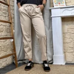 Jogging femme 2 bandes côtés - Taille unique - camel - taille-unique