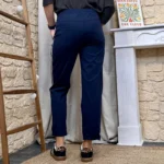 Jogging femme 2 bandes côtés - Taille unique - marine - taille-unique