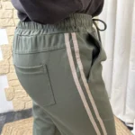 Jogging femme 2 bandes côtés - Taille unique - kaki - taille-unique