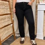 Jean slim noir surpiqué femme VOGGO T42-T50