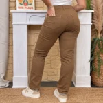Jean droit beige femme VOGGO T42-T50 - taupe - 50