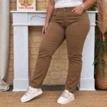 Jean droit camel femme VOGGO T42-T50 - camel - 50