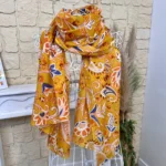 Foulard motif cachemire coton femme