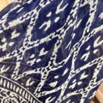 Foulard motif bandana coton femme - marine - sans-taille