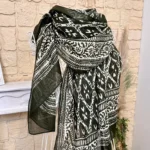 Foulard motif bandana coton femme - kaki - sans-taille