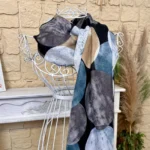 Foulard gros pois détails dorés femme - noir - sans-taille