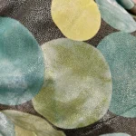 Foulard gros pois détails dorés femme - vert-bresil - sans-taille