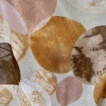 Foulard gros pois détails dorés femme - beige - sans-taille