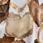 Foulard cœur détails dorés femme - beige - sans-taille