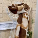 Foulard cœur détails dorés femme - beige - sans-taille