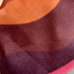 Foulard carré toucher laine motifs vagues femme - bordeaux - sans-taille