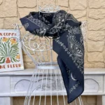 Foulard carré bandana femme - noir - sans-taille