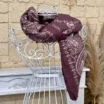 Foulard carré bandana femme - bordeaux - sans-taille