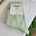 Chaussettes à pois dorés femme T36-T40