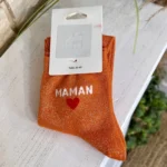 Chaussettes paillettes Maman cœur T36-T40