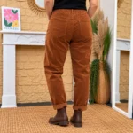 Jean Mom velours femme VOGGO T42-T50 - camel - 50