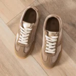 Tennis femme taupe détails pailletés T36-T41 - taupe - 41
