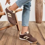 Tennis femme marron texturées T36-T41 - marron - 41