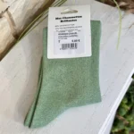 Chaussettes à paillettes « JE T’AIME » - vert-pale - sans-taille