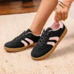 Tennis femme noires et roses T36-T41