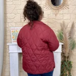 Veste femme légère matelassée T44-T52 - bordeaux - 52