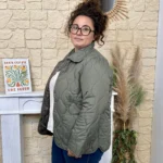 Veste femme légère matelassée T44-T52 - kaki - 52