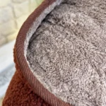 Veste bouclette à capuche Christy T44-T52 - rouille - 52