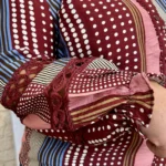 Chemise femme imprimée graphique BY ONE T40-T48 - bordeaux - 48