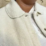 Veste bouclette à boutons femme T40-T46 - ecru - 48