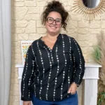 Blouse femme fleurie brodée CHRISTY T44-T52