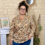 Blouse femme imprimée fleurettes CHRISTY T44-T52