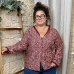 Chemisier fleuri col V femme MAËLLE T40-T48