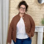 Veste matelassée femme MAËLLE T40-T48 - marron - 48