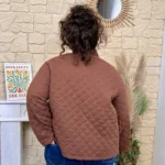 Veste matelassée femme MAËLLE T40-T48 - marron - 48