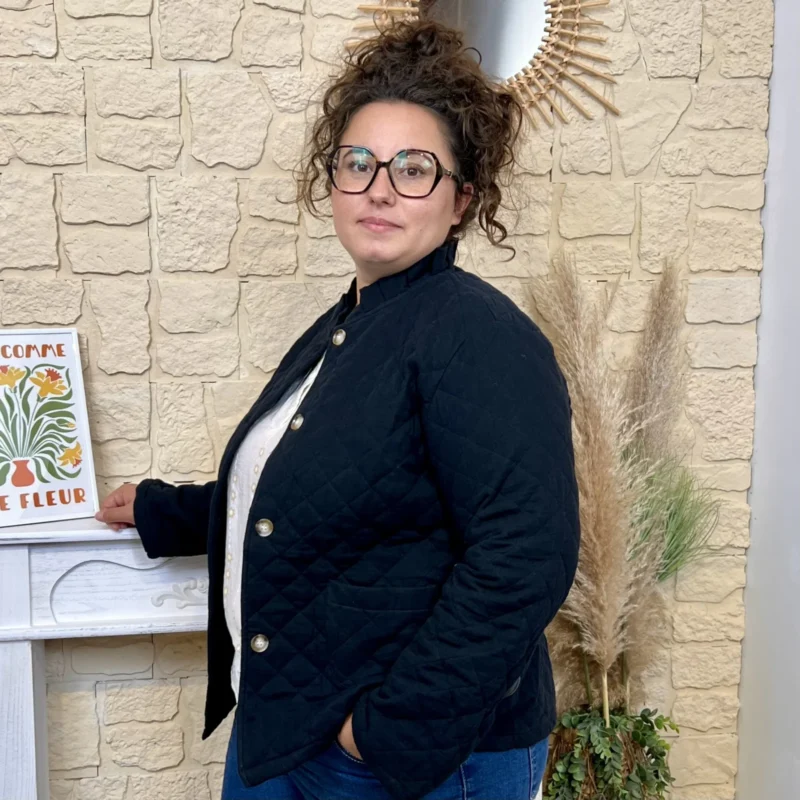 Veste matelassée femme MAËLLE T40-T48 - noir - 48