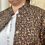 Veste léopard matelassée femme T40-T48 - camel - 48