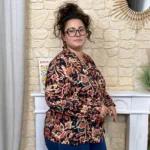 Chemisier imprimé floral femme MAËLLE T40-T48