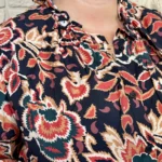 Chemisier imprimé floral femme MAËLLE T40-T48 - marron - 48