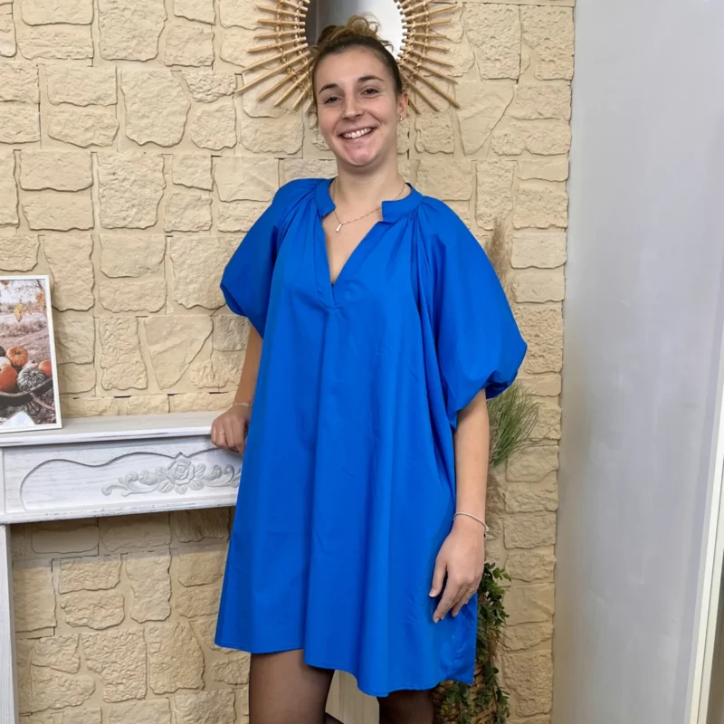 Robe ballon femme bleu royal « Tendance » - bleu-royal - taille-unique
